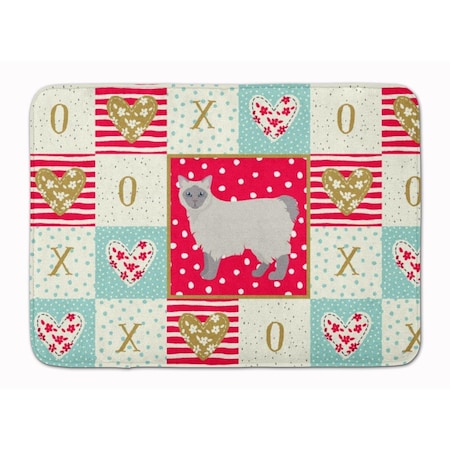 Carolines Treasures 19 x 27 in. Owyhee Bob No.1 Cat Love Machine Washable Memory Foam Mat CK5669RUG